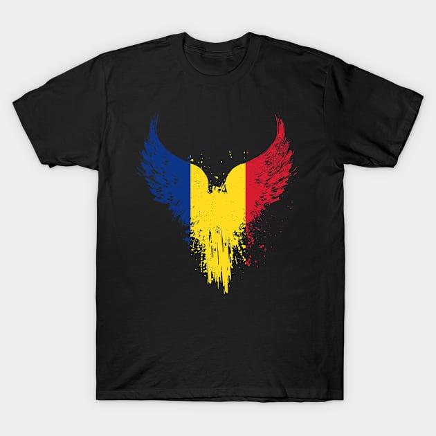 Romanian Flag T-Shirt by Mila46